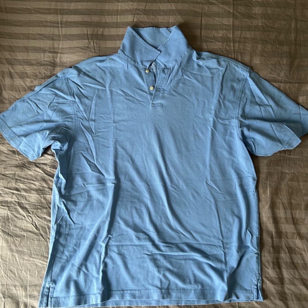 Peter Millar Vintage Light Blue Men's Polo Shirt